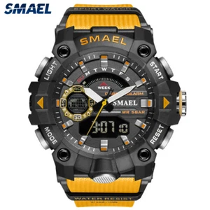 SMAEL Hombre Digital Reloj Deportivo Moda Esfera Grande Reloj de Pulsera LED - Imagen 1 de 19