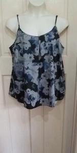 CAPSULE PRETTY BLUE MIX SILKY LIGHTWEIGHT POLYESTER SLEEVELESS TOP SZ 22 BNWT - Bild 1 von 7