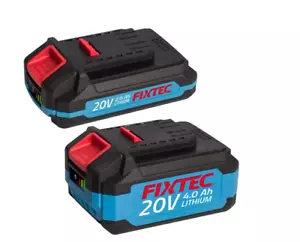 20V Battery Pack , FIXTEC F20+ , Quick Charge, 2 Ah , 4 Ah Li-Ion, Fast Charger - Picture 1 of 5