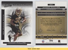 2006 Playoff Absolute Memorabilia Spectrum Black /100 Anwar Phillips Rookie RC