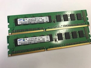 2GB(2X1GB) PC3-8500E ECC Workstation Server Memory Z400 Z600 T5500 T110 T3500 - Picture 1 of 1