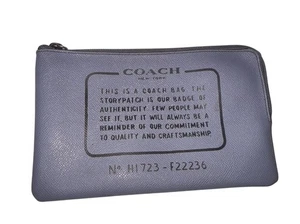 Bolso Coach New York de cuero azul con cremallera - Imagen 1 de 5
