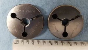 Ponam Gewinderinglehren 0,404 x 0,7 mm (GO PD .3850) (NOGO PD .3818) SELTEN - Bild 1 von 7