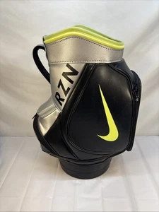 Nike Golf RZN Tour Den Caddy Bag Black Silver Mini Range Bag - Picture 1 of 13