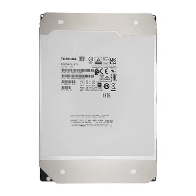 Toshiba MG09ACA18TA 18 TB MG09 LFF 3,5 pollici SATA-3 6G 7,2 K 512 MB 4 kn HDD nuovo - Immagine 1 di 3