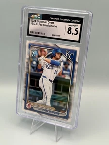 Jac Caglianone 2024 Bowman Draft #BD-8 KC Royals 1st - Graded CGC 8.5 - Picture 1 of 2