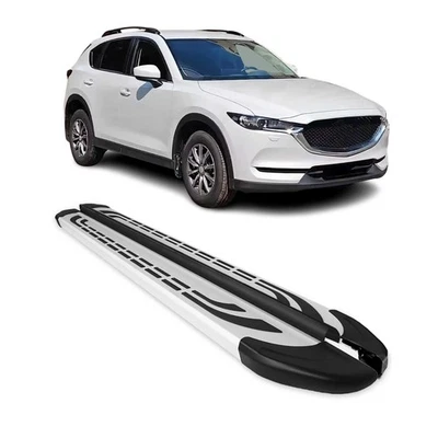 Nerf Bars Side Step Running Boards for Mazda CX-7 2007-2012 Silver 2Pcs - Image 1 of 4