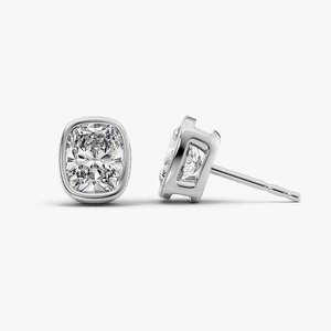 Diamond Women Earring Lab Grown Elongated 2.00 Ct IGI Certified 18k White Gold - Picture 1 of 11