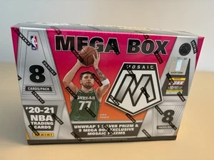 Mega caja de baloncesto NBA Panini Mosaic 2020-21 8 paquetes sellados de fábrica - Imagen 1 de 4