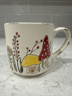 Taza Apilable MOREL VALLEY MUSHROOM Spectrum Designz 18oz Colores Retro NUEVA Foto 1 de 4