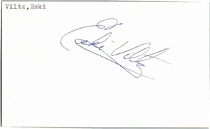 1970's -Eski Viltz- Signed/Autograph/Auto Index Card Cincinnati Reds MLB - Picture 1 of 1