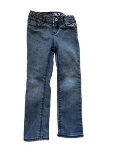 Gap 1969 jean girls leopard Print skinny adjustable waist Size 5 Straight Leg - Picture 1 of 5