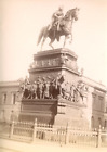 Allemagne, Berlin, Statue de Frédéric le Grand Vintage albumen print Tirage al