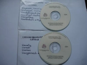 CD1 & 4 images recensement 1841 CARMARTHENSHIRE Pays de Galles généalogie - Photo 1/3