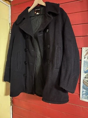 Towncraft Pennys Navy Peacoat Wool Winter Jacket Size 40 Men’s  - Image 1 of 4