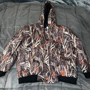 WFS Burly Camo Kids Boys Youth Medium Hunting Hooded Coat Jacket Insulated - Picture 1 of 9