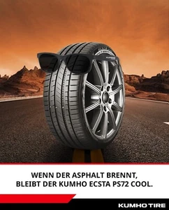 Sommerreifen 225/40R18  92Y  Kumho ECSTA Sport PS72   BRANDNEUES  PROFIL !!!!!! - Bild 1 von 4
