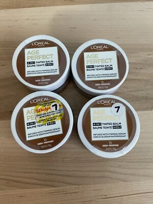 *L’Oréal Age Perfect 4-In-1 Tinted Balm Infused Firming Serum 10 Deep Lot Of 4 - Image 1 of 2