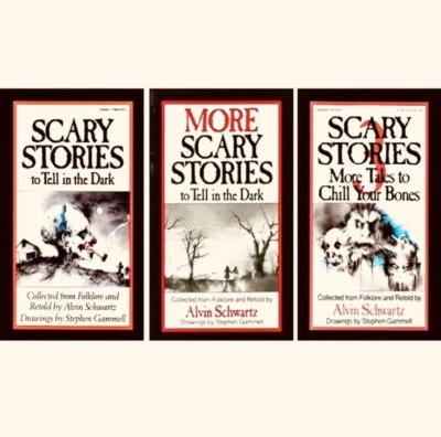 Scary Stories to Tell in the Dark Book Set 1 2 3 By Alvin Schwartz