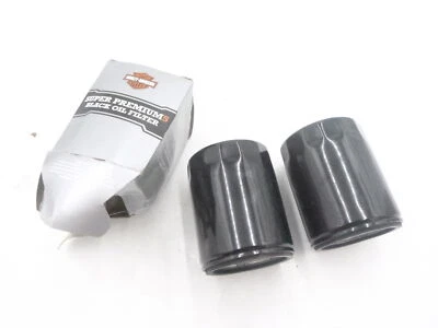 2 Pack OEM Harley Davidson Super Premium 5 Black Oil Filter 62700296 - Image 1 of 3