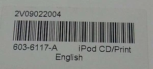 Apple HP iPod CD + Users Guide Only NO UNIT ASIS - Foto 1 di 5