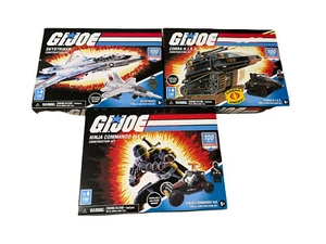 Hasbro GI Joe Construction Set X 3 New in Box - Cobras, Ninjas, Skystriker - Picture 1 of 2