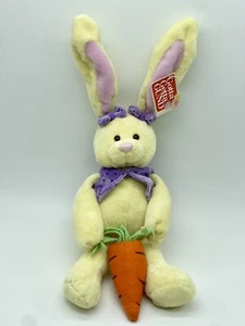 Gund Bunny Rabbit Plush with Carrot Yellow Flapadoodle - Picture 1 of 8