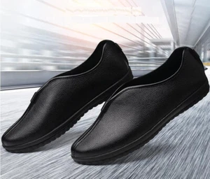 New Chinese Style Men PU Leather Shoes Business Oxfords Casual Soft Sole Shoes - Picture 1 of 14
