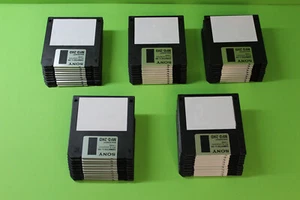 50xSONY 3,5" FLOPPY Disc Pack, MFD-2HD, 1.44MB, High_Density, used! - Photo 1/8