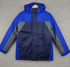 Under Armour Boys' UA Westward 3 in 1 Jacket Royal Blue Gray M Interchange - Picture 1 of 17