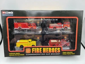 CORGI FIRE HEROES BOSTON CLASSIC AMERICAN FIRE APPARATUS SET#9 FREE SHIPPING - Picture 1 of 8