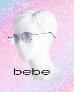 "bebe" Violet Gradient Women's Sunglasses Gold Tone Frame NWT - Picture 1 of 4