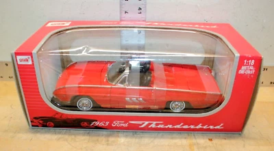 Anson 1963 Red Ford Thunderbird Convertible 1:18 Scale #30334 - Image 1 of 4
