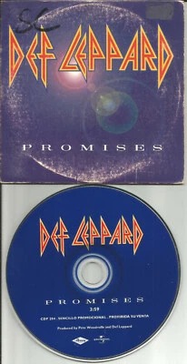 DEF LEPPARD Promises RARE MEXICO PRESSING PROMO DJ CD Single USA seller CDP284 Foto 1 de 2