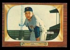 Vintage 1955 BASEBALL Card BOWMAN #220 JIM HEARN Pitcher New York Giants