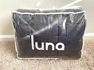 NEW Luna Cotton GREY Weighted Blanket 60" x 80" (Queen) 15 lbs. - Picture 1 of 3