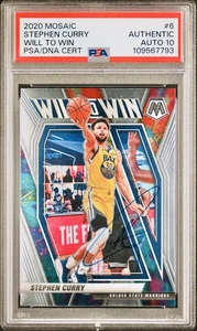 Mosaico Will to Win #6 2020 autografiado firmado por Stephen Curry #6 PSA/DNA automático 10 - Imagen 1 de 4