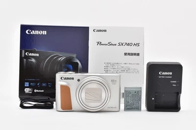 Exc+++ Canon PowerShot SX740 HS Compact Digital Camera 20.3MP Silver わ36 - Image 1 of 4