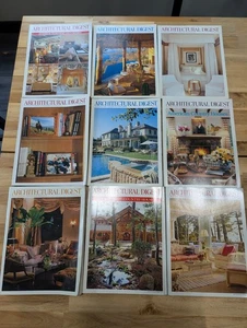 Architectural Digest Magazine Lot of 9 - 2000 2001 2003 2007 Celebrities Homes - Picture 1 of 10
