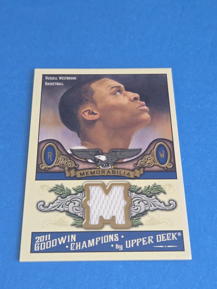 RUSSELL WESTBROOK - 2011 UPPER DECK GOODWIN CHAMPIONS - MEMORABILIA CARD - Image 1 of 2