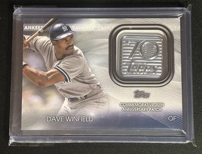 🔥Dave Winfield 2021 Topps Update #T70P-DW  70th Anniversary Logo Patch Yankees - Image 1 of 2