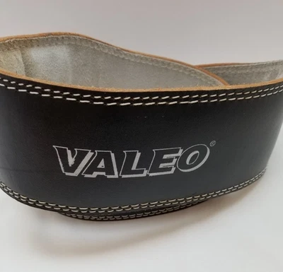 Пояс для тяжелой атлетики Valeo VRL4 4 дюйма с подкладкой кожа контурный с замшевой подкладкой - большой - Изображение 1 из 4