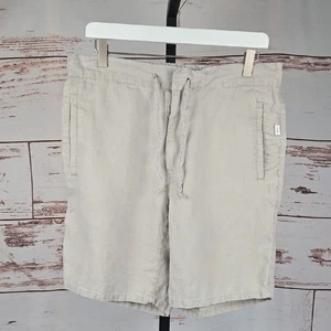 Onia Men's Linen Shorts Khaki Size Medium - Picture 1 of 6