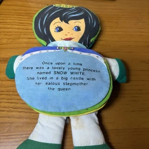 Vintage Dan Dee Geschichtenbuch Puppe Stoff Schneewittchen 1977 - Bild 1 von 8