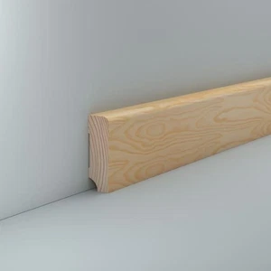 Sockelleiste Holz Kiefer 19 x 60 Unbehandelt Holzleiste Leiste Holz Parkett - Bild 1 von 5