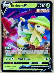 POKÉMON SWSH FUSION STRIKE BRELOOM V HOLO RARE 006/264 NM+ - Bild 1 von 2
