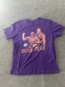 Hulk Hogan Randy Savage Purple “oooh Yeah” Wrestling Men’s Large WWE - Picture 1 of 6