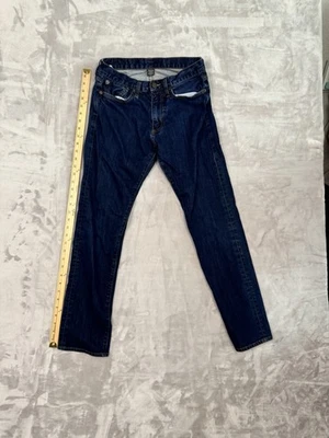 Jeans rectos clásicos de mezclilla Brooks Brothers para hombre 1818 azul lavado oscuro 30 X 30 Foto 1 de 4