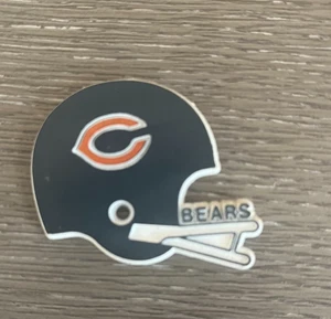 Vintage Chicago Bears Helm Gummi Kühlschrankmagnet - Bild 1 von 2