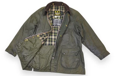 Chaqueta Barbour Bedale Para Hombre Verde Cera A100 Inglaterra Clásica Talla C42/107cm Foto 1 de 4